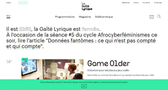 Desktop Screenshot of gaite-lyrique.net